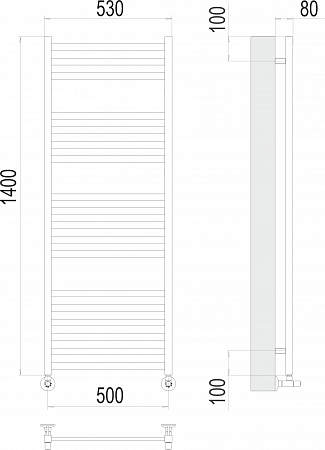 Грета П18 500х1400 Полотенцесушитель  TERMINUS Брянск - фото 3