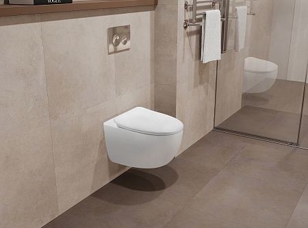 Подвесной унитаз безободковый Terminus Енисей Monolit 560х390 белый Брянск - фото 1 Подвесной унитаз безободковый Terminus Енисей Monolit 560х390 белый Брянск - фото 1