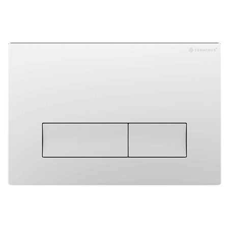Клавиша смыва для инсталляции Terminus Classic кнопка прямоугольник цвет белый Брянск - фото 1